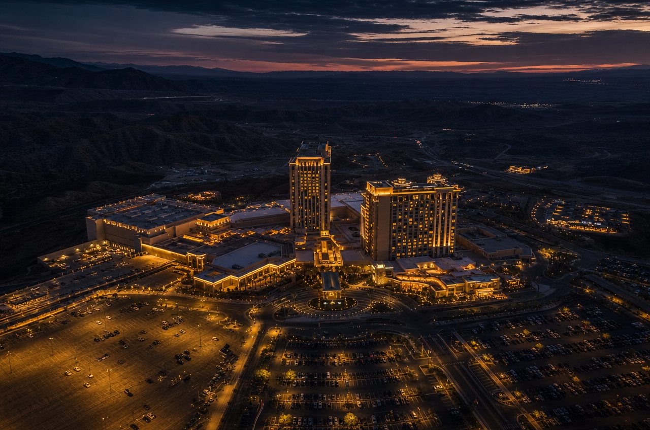California casino directory — aerial view