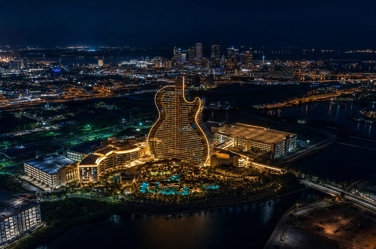 Casinos near Tampa, Florida — aerial cityscape