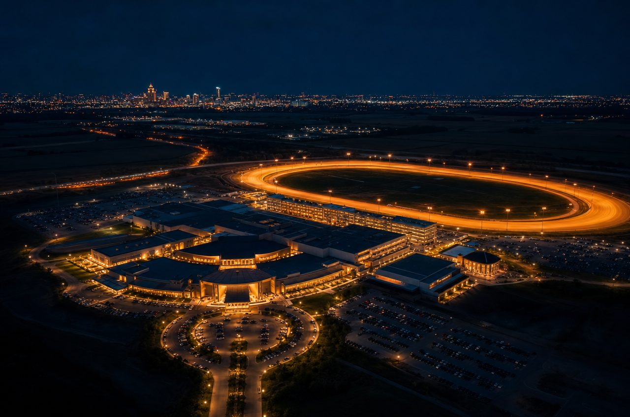 Casinos near Altoona, Iowa — aerial cityscape
