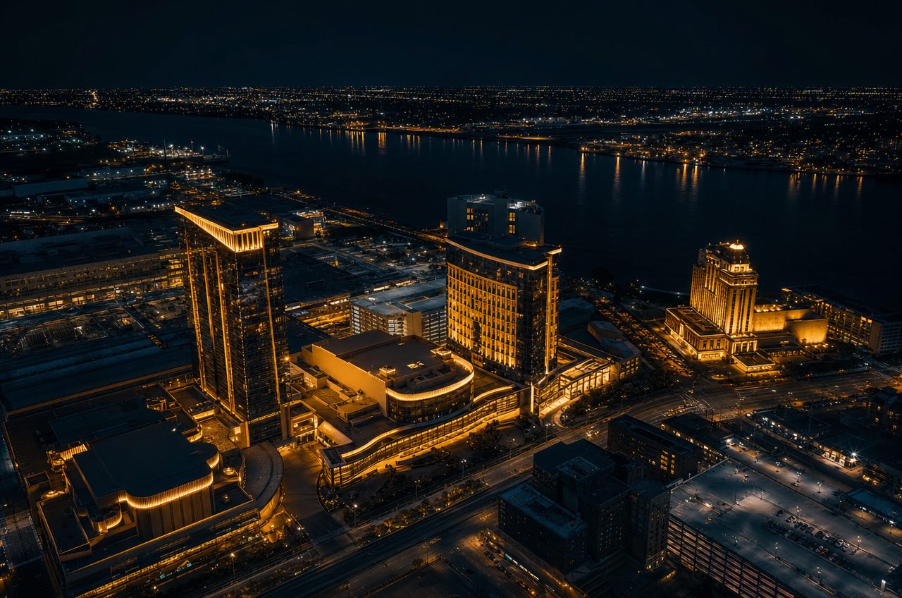 Michigan casino directory — aerial view
