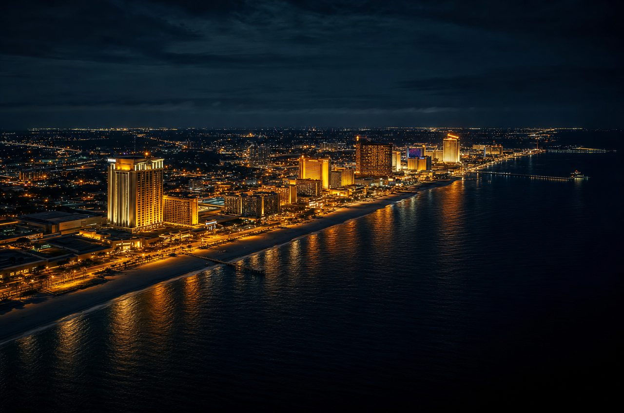 Mississippi casino directory — aerial view